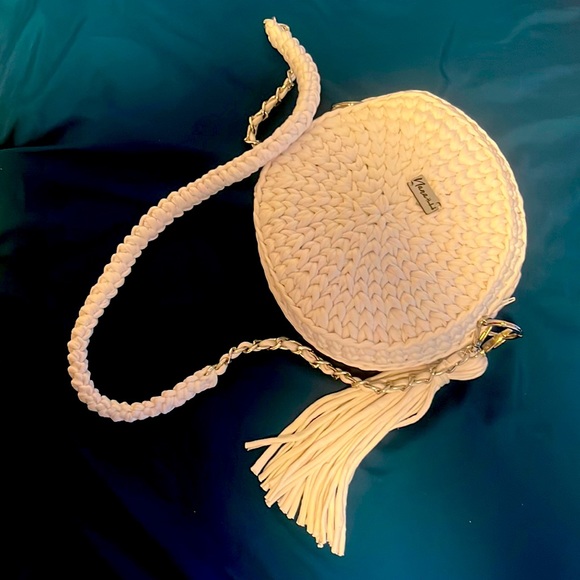 Handbags - Round white bag